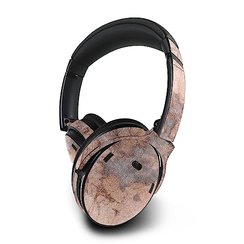 Image of MightySkins Glossy Glitter Skin Compatible with Bose QuietComfort 45 Headphones Blush Marble | Protective, Durable High-Gloss Glitter Finish | Easy to Apply | Made in The USA