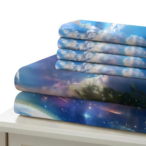 Linge de lit 3 pièces au toucher doux supérieur et finitions graphiques soignées