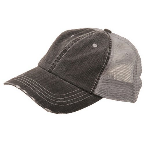 Low Profile Special Cotton Mesh Cap-Black W40S62B #TOP10