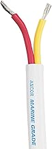 Ancor 124702 Marine Grade Electrical Safety Duplex Tinned Boat Cable (Flat, 16-Gauge, 25-Feet)