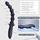 BDSMYOU 253mm Analkugeln Analkette Analvibratoren für Mann Frau,mit 6 Anal Beads & 21 Vibrationsmodi,Anal Dildo Vibrator Analplug für Männer Frauen Anfänger,Diloschwanz mit Vibration für Frauen