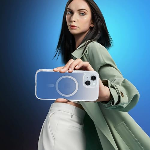 Image of Vaku Luxos Thermoplastic Polyurethane Maven Magpro Back Cover Case For iPhone 15+ Scratch Resistant Slim Fit Protective Design Military-Grade Protection Compatible With MagSafe Wireless Charging-Blue