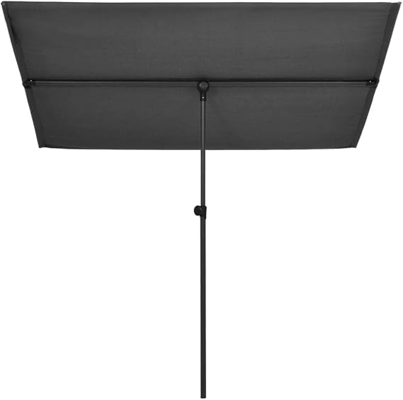SKM Outdoor Parasol with Aluminum Pole 70.9x51.2 Anthracite