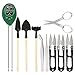 Produktbild Boden Messgerät mit 9-teiligem Bonsai Werkzeug, 3-in-1-Feuchtigkeitssensor/Sonnenlicht/pH-Wert, Boden Feuchtigkeit Meter einschließlich Gartenschere, Faltenschere, Mini-Rechen, Knospe & Trimmer Set