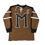AIFFEE Herren Hockey-Trikot #10 BIEBE Eishockey-Trikot, Braun, Größe S-XXXL - braun - XX-Large