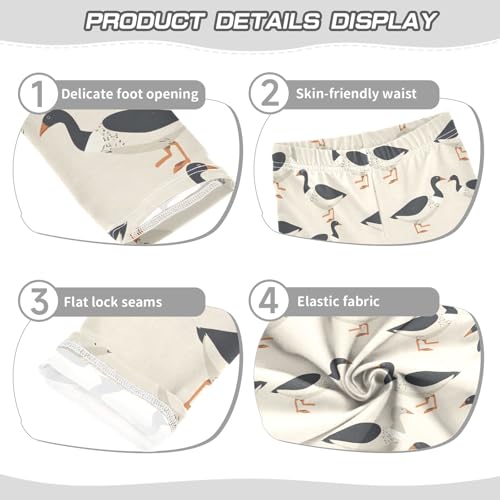 Many Wild Geese Girls Leggings Athletic Pants Tights Stretch Bottom3