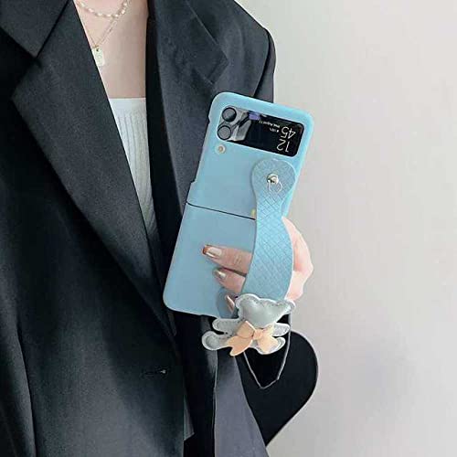 Coque Samsung Galaxy Z Flip 3 bleu azur pour vos appels vidéo mains libres