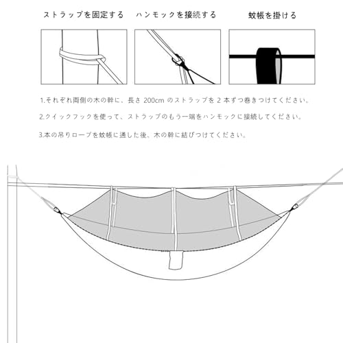 HAWK TRIP 蚊帳付きハンモック ダークグリーン