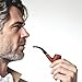Sivaopa Rosewood Tobacco Pipe Set – Handmade Wooden Pipe with Bent Stem, Elegant Design, Gift Box & Cleaning Tool – Vintage-Style Pipe for Men, Beginners, Collectors