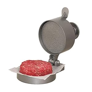 Weston Burger Press, Makes 4 1/2″ Diameter Patties for Hamburger, Crab Cakes, Sausage, 1/4lb to 3/4lb, Spring Ejector for Easy Removal, Single, Non-stick Heavy-Duty Cast Aluminum