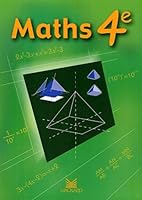 "mathématiques ; 4ème ; livre de l'élève (édition 2002)" 2210210070 Book Cover