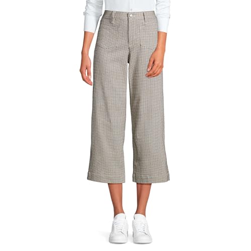 Lands' End Women's Printed Twill High Rise 5 Pocket Wide