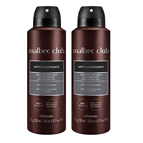 Desodorante Masculino Malbec Club Boticário Kit Com 2 Unidades