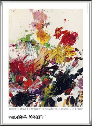 額装 アートポスター サイ・トゥオンブリー エキシビジョンポスター 展覧会 ポスター + オーダーフレーム：サイ・トゥオンブリーの