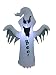 BZB Goods 4 Foot Tall Halloween Inflatable Ghost LED Lights Decor Outdoor Indoor Holiday Decorations, Blow up Lighted Yard Lawn Decor Home Family Outside