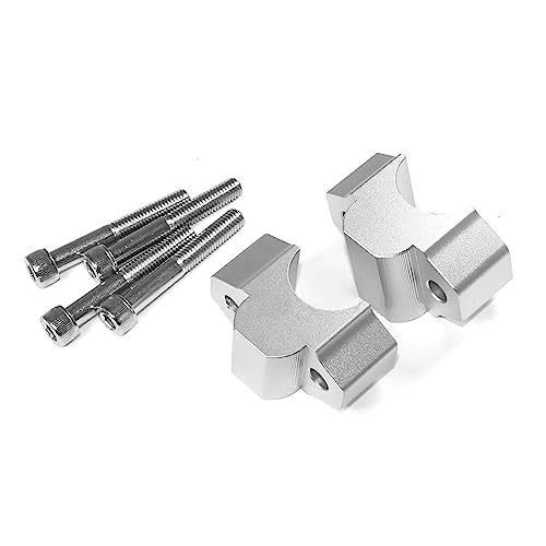 Riser de guidon moto Niken GT rehausse guidon 25mm argent montante