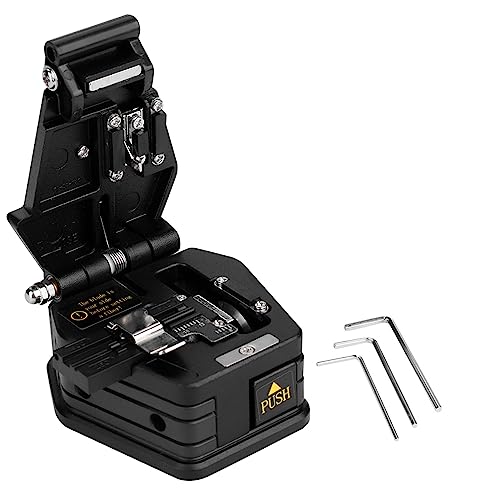 Herramientas de Fibra Óptica Cortadora de Fibra Optica SKL-6C Cuchilla de Corte de Fibra Óptica Herramienta para Cable de 125um con Bolsa Anticaída