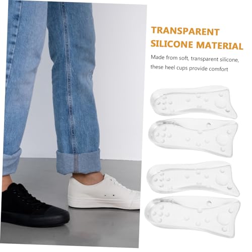 2 pares de plantillas de gel de silicona para zapatos miniatura 3