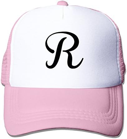 MZONE Casual Mesh Cap Hat Letter R Logo Sun Caps Hat Black