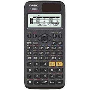 Casio Wetenschappelijke Rekenmachine, FX-87DE X, Zwart, B 77 x T 165 x H11 mm