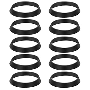 10 piezas de anillo de sellado de silicona para arandelas de tubos de residuos, arandelas de juntas de goma para desagües de fregadero de tubería de drenaje de 1 1/2 pulgadas