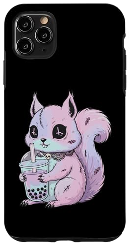 �p�X�e���S�X Kawaii Creepy Cute ���X × Boba Tea | Pastel Goth Design �X�}�z�P�[�X iPhone 11 Pro Max �p