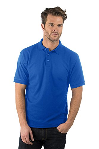 Bruntwood Prima Polo Camisa - Premium Polo Shirt - Hombre y Mujer - 220GSM - Poliéster/Algodón (Azul, L)