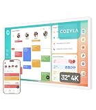 Cozyla Calendar Plus 2: Calendario digitale da parete 4K da 32" con Google Play Store, dashboard personalizzabile, assistente vocale, touchscreen, sincronizzazione calendario in tempo reale, sistema