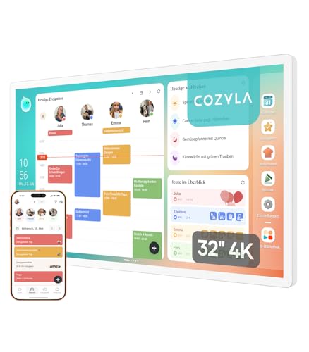 Cozyla Calendar Plus 2: 32"4K Digitaler Kalender Wand mit Google Play Store