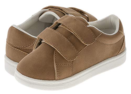 Capelli New York Toddler Boys Faux Leather Velcro Sneaker Tan 7