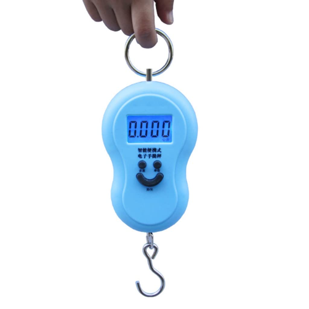 JFDBGU 50Kg Mini Digital Scale For Fishing Luggage Travel Weighting kitchen Steelyard Hanging Electronic Hook Scale(C)