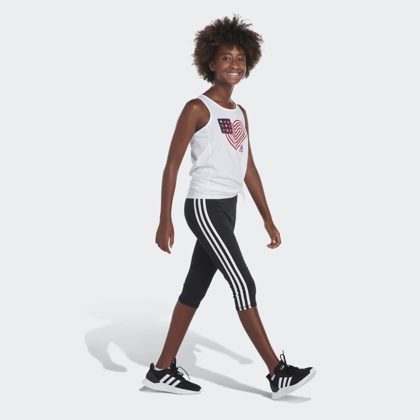 adidas Girls' Sleeveless Tie Front Tank 223