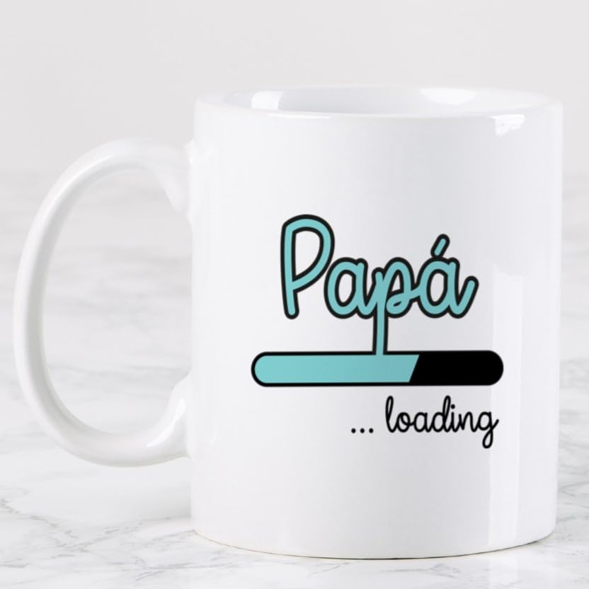 Wanapix | Caneca personalizada Dia do Pai | Caneca original para oferecer ao pai | Canecas engraçadas | Microondas e máquina de lavar louça, futuro papa