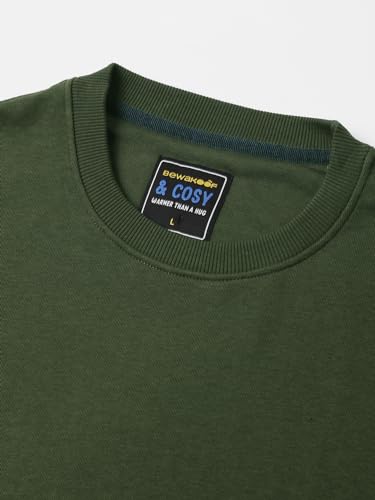 Image of Bewakoof Men's Cotton Round Neck Sweatshirt