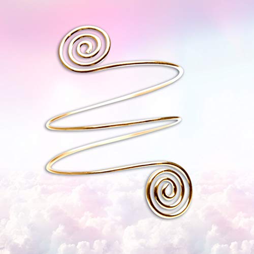 Joia da faixa do braço superior da bobina: Bracelete ajustável com braço aberto para acessórios de b