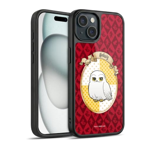 Coque Harry Potter iPhone 15 antichoc Hedwig Reliques de la Mort