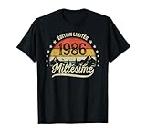 Vintage 1986 Millésime Cadeau Homme 40 Ans Anniversaire T Shirt