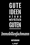 Notizbuch für Immobilienfachmänner / Immobilienfachmann / Immobilienfachfrau: Originelle Geschenk-Idee [120 Seiten gepunktet Punkte-Raster blanko Papier]