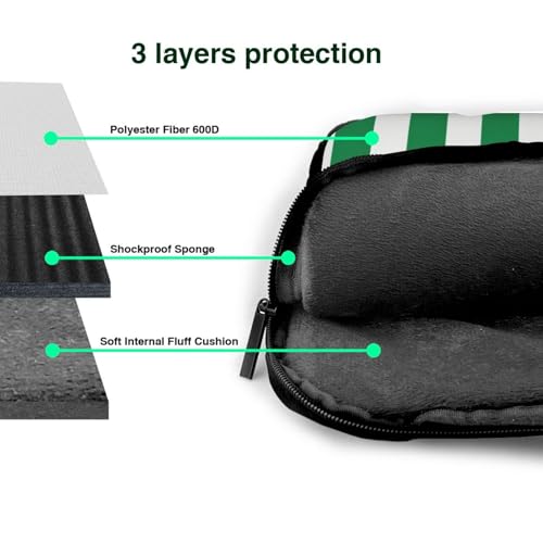Maletín portátil impermeable de 15.6 pulgadas verde oscuro miniatura 4