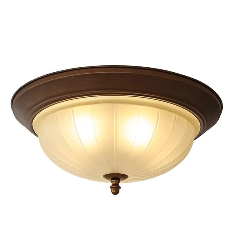 Plafonnier LED E27 nordique en verre et fer noir pour cuisine et chambre