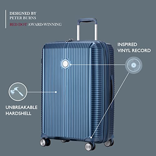 Image of Verage Carry On Luggage with Spinner Wheels, Expandable Hardshell Spinner Suitcase for Travel, TSA Approved (3-Piece Set (20 /24 /28), Blue)