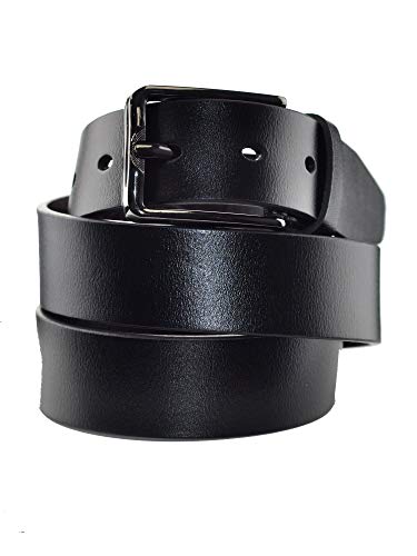 Eurosport Men's Smooth Bonded Leather Burnt Edge Cut-To-Fit Belt with Brushed Buckle2