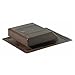 AIR VENT 90122 Plastic Slant Roof Vent, Brown