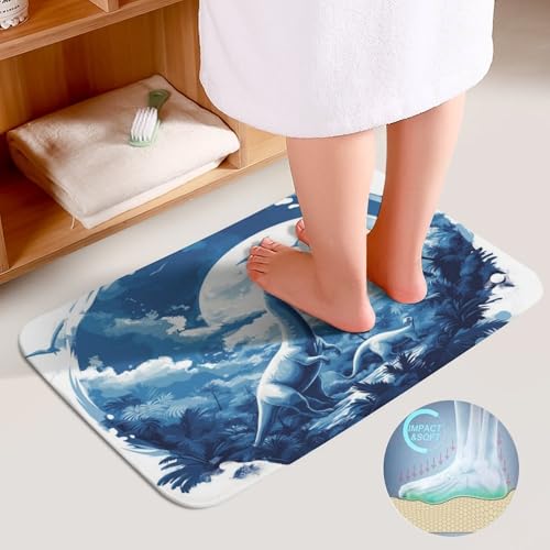 Tapis de bain antidérapant et lavable en forme de U Dinosaurss lot de 3