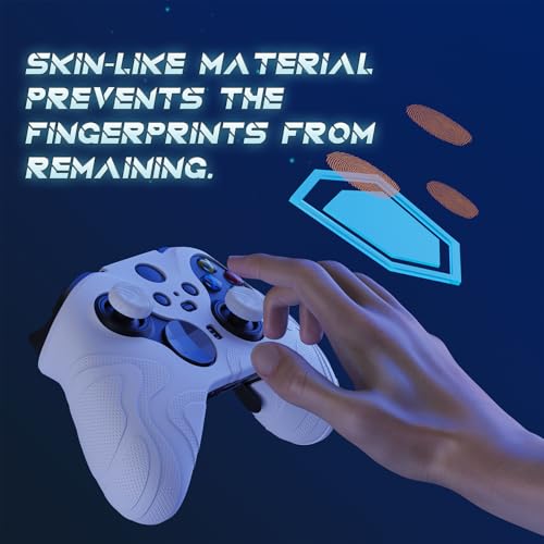 Image of PlayVital Mountain Range Edition Silicone Cover for Xbox Elite Wireless Controller Series 2 & Elite Series 2 Core, White Anti-Slip Controller Skin for Xbox Elite Series 2 Core with Thumb Grips