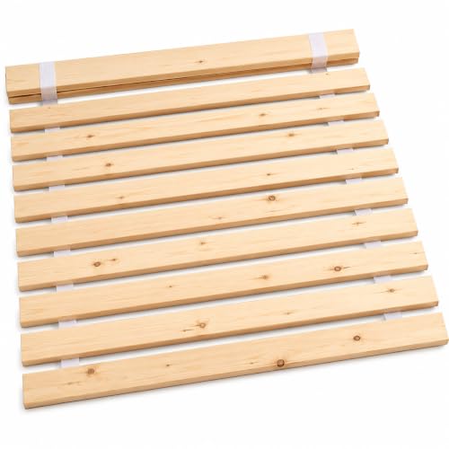 YORKSHIRE HOMEWARE Wooden Bed Slats | Wooden Mattress Frame and Platform | Replacement Bed Slats in Natural Pine Wood Colour Sturdy Pine Wood | Easy Assembly (4ft Small Double)