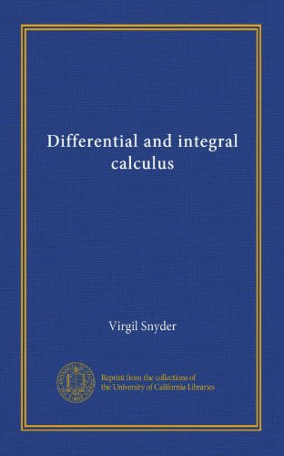  Calcolo differenziale e integrale