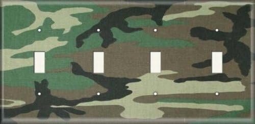 Four Switch Plate - Camo 6