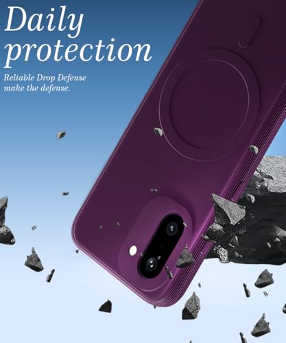 Image of WOW IMAGINE Back Case Cover for 1+ OnePlus 15R 5G | Soft Matte Silicone Case| Slim Fit & Shockproof | Camera Protection Bumper Cover (Purple)