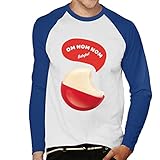 All+Every Babybel Om Nom Nom Men's Baseball Long Sleeved T-Shirt